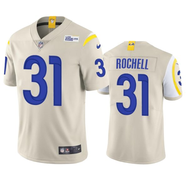 Outstanding Los Angeles Rams #31 Robert Rochell Men's Vapor Limited NFL Jersey Bone Sports fans this is your chance Order soon to support the Rams