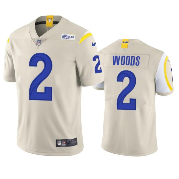 Superb Los Angeles Rams #2 Robert Woods Men's Vapor Limited NFL Jersey Bone Retailers boost your inventory Order these popular Rams products