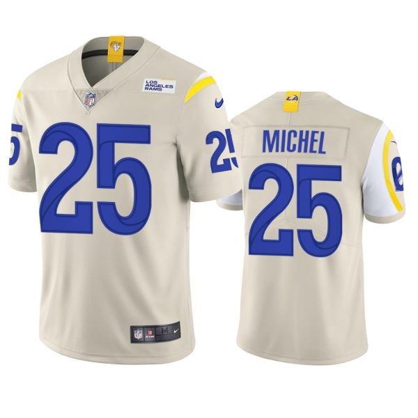 Premium Los Angeles Rams #25 Sony Michel Men's Vapor Limited NFL Jersey Bone Sports enthusiasts Seize the opportunity Order your Rams merchandise