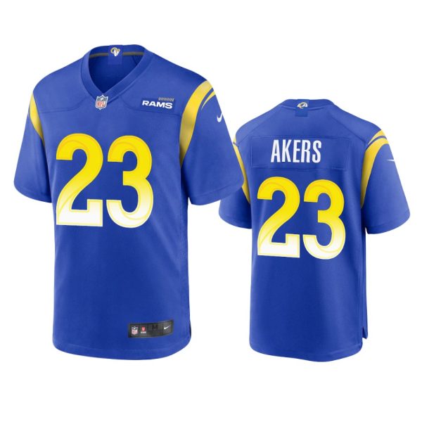 Fantastic Los Angeles Rams #23 Cam Akers Men's Game NFL Jersey Royal Be among the first to own Order your Rams stuff right away