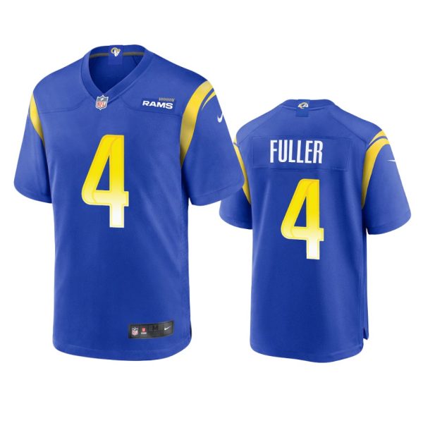Superb Los Angeles Rams #4 Jordan Fuller Men's Game NFL Jersey Royal Hurry Exclusive offer Place your order for Rams gear immediately