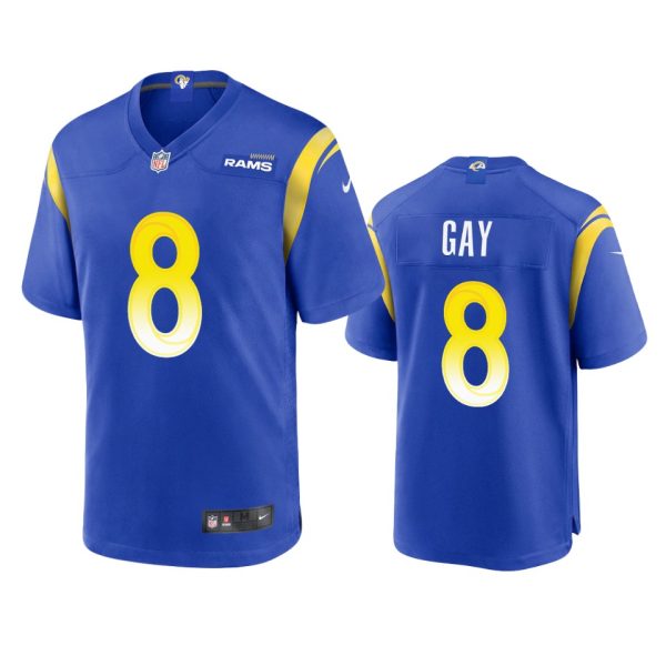 Premium Los Angeles Rams #8 Matt Gay Men's Game NFL Jersey Royal Act fast Only a few left Secure your Rams apparel today