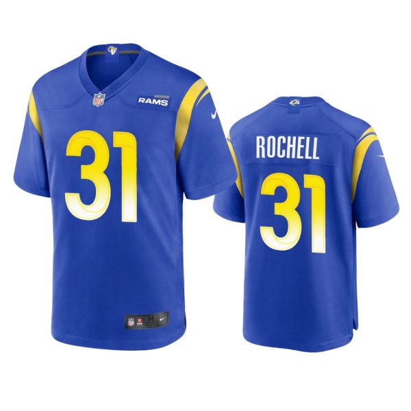 Exceptional Los Angeles Rams #31 Robert Rochell Men's Game NFL Jersey Royal For a short time available Don't miss your chance to own Rams clothing