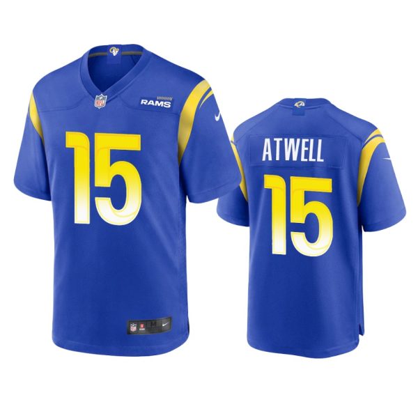 Premium Los Angeles Rams #15 Tutu Atwell Men's Game NFL Jersey Royal Sports enthusiasts Seize the opportunity Order your Rams merchandise
