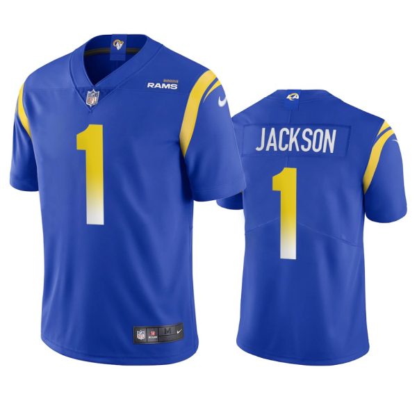 Superb Los Angeles Rams #1 Desean Jackson Men's Vapor Limited NFL Jersey Royal For a short time available Don't miss your chance to own Rams clothing