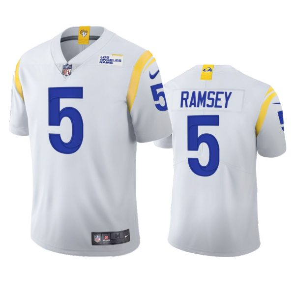 HighQuality Los Angeles Rams #5 Jalen Ramsey Men's 2021 Vapor Limited NFL Jersey White For a short time available Don't miss your chance to own Rams clothing