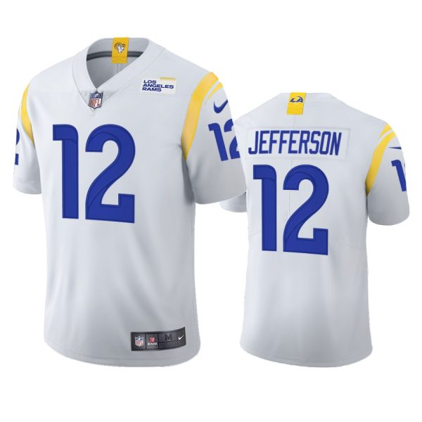 Stunning Los Angeles Rams #12 Van Jefferson Men's 2021 Vapor Limited NFL Jersey White Sports enthusiasts Seize the opportunity Order your Rams merchandise