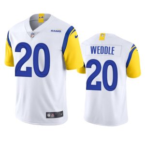 Gorgeous Los Angeles Rams #20 Eric Weddle Men's Alternate Vapor Limited NFL Jersey White Hurry Exclusive offer Place your order for Rams gear immediately