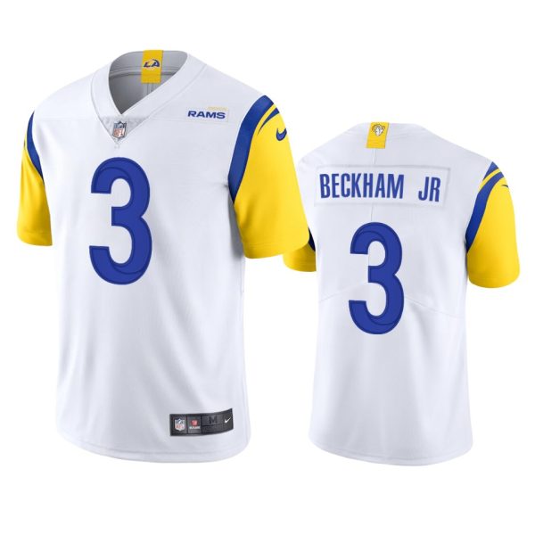 Outstanding Los Angeles Rams #3 Odell Beckham Jr. Men's Alternate Vapor Limited NFL Jersey White Hurry Exclusive offer Place your order for Rams gear immediately