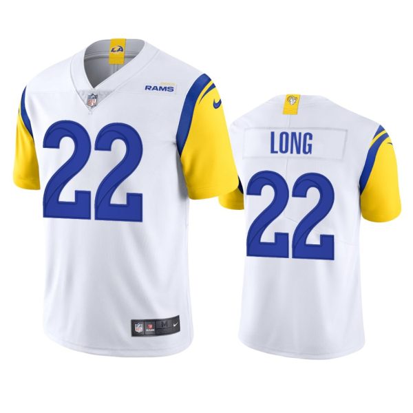 Premium Los Angeles Rams #22 David Long Men's Alternate Vapor Limited NFL Jersey White With high demand Order now to wear your Rams pride