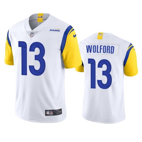 HighQuality Los Angeles Rams #13 John Wolford Men's Alternate Vapor Limited NFL Jersey White Sports fans this is your chance Order soon to support the Rams