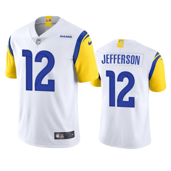 Stunning Los Angeles Rams #12 Van Jefferson Men's Alternate Vapor Limited NFL Jersey White Be among the first to own Order your Rams stuff right away