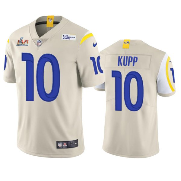 Exceptional Los Angeles Rams #10 Cooper Kupp Men's Super Bowl LVI Patch Vapor Limited NFL Jersey Bone Act fast Only a few left Secure your Rams apparel today