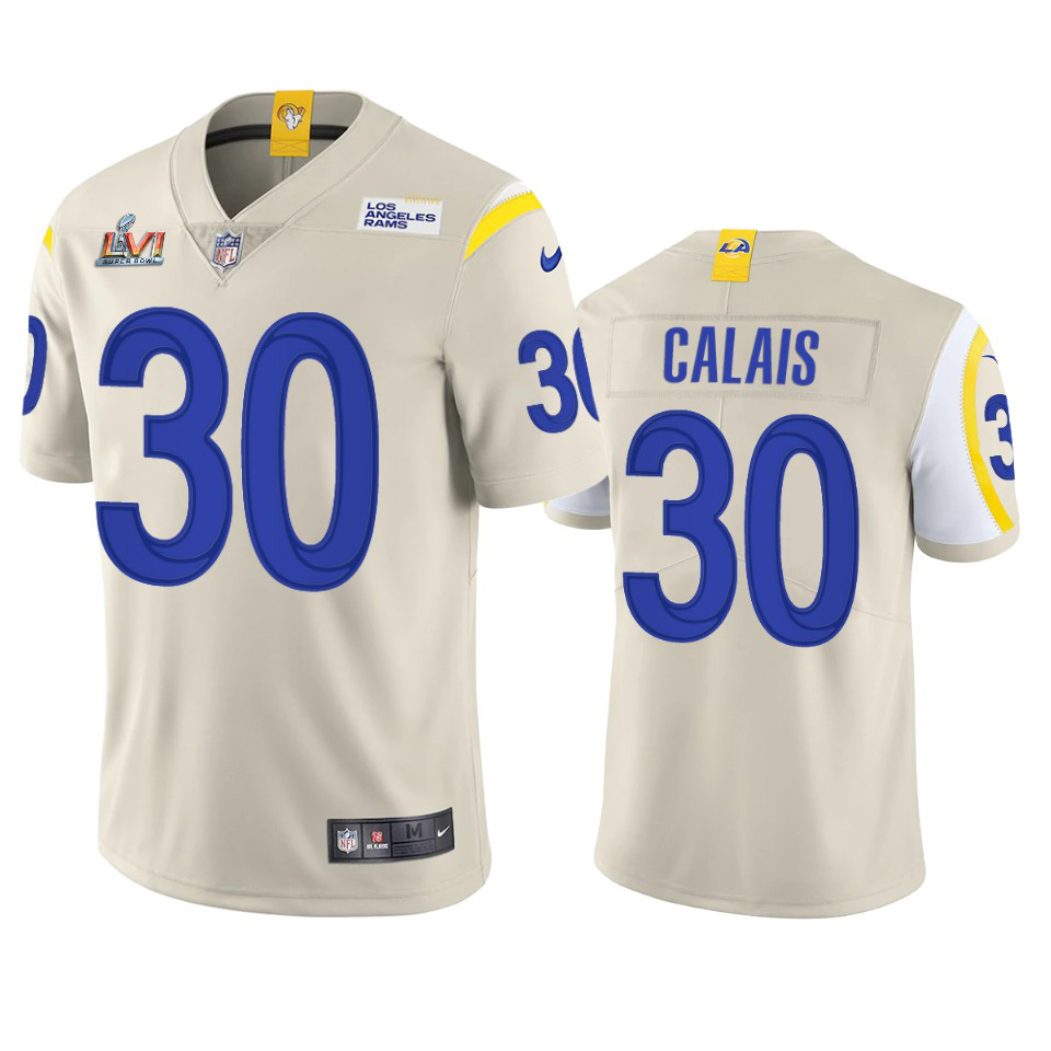 Fantastic Los Angeles Rams #30 Raymond Calais Men's Super Bowl LVI Patch Vapor Limited NFL Jersey Bone Be among the first to own Order your Rams stuff right away