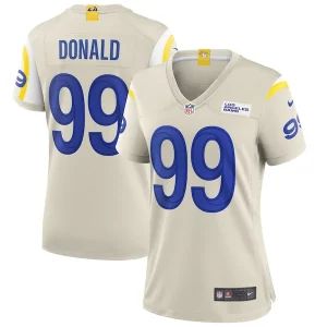 Superb Aaron Donald Los Angeles Rams Nike Women's Player Game Jersey   Bone With high demand Order now to wear your Rams pride
