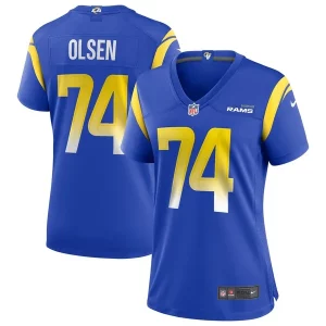 Exceptional Merlin Olsen Los Angeles Rams Nike Women's Game Retired Player Jersey Royal Limited stock Order now to show your love for the Rams