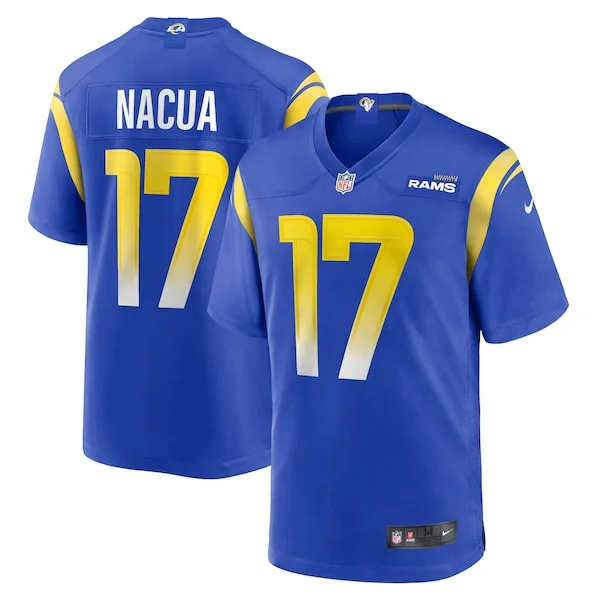 Stunning Puka Nacua Los Angeles Rams Nike Home Game Jersey Royal Hurry Exclusive offer Place your order for Rams gear immediately