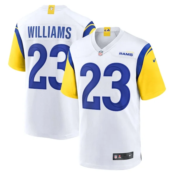 HighQuality Kyren Williams Los Angeles Rams Nike Game Jersey White Hurry Exclusive offer Place your order for Rams gear immediately