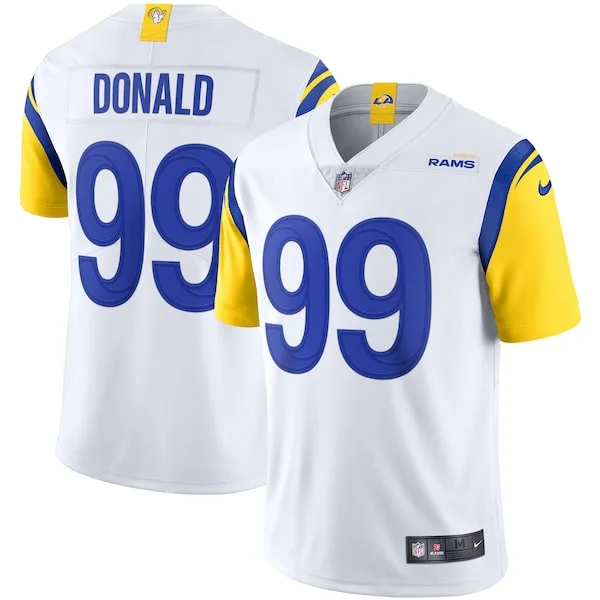Amazing Aaron Donald Los Angeles Rams Nike Alternate Vapor Limited Jersey White Hurry Exclusive offer Place your order for Rams gear immediately