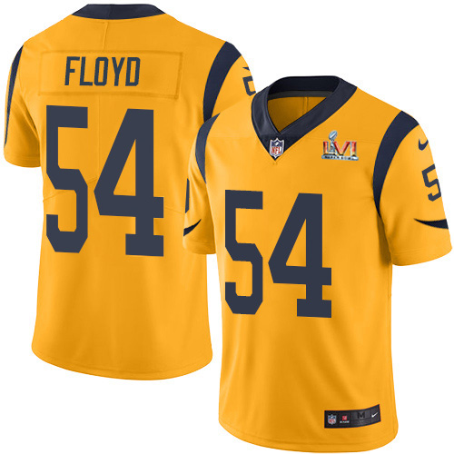 Superb Rams #54 Leonard Floyd Gold Super Bowl LVI Patch Youth Stitched NFL Limited Rush Jersey Sports fans this is your chance Order soon to support the Rams