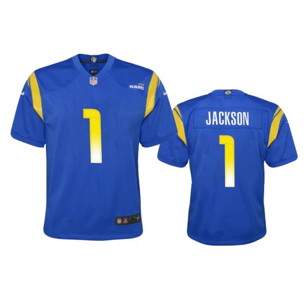 Premium Los Angeles Rams #1 Desean Jackson Youth Game NFL Jersey Royal Act fast Only a few left Secure your Rams apparel today