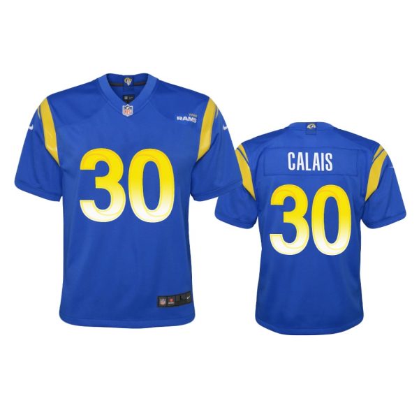 HighQuality Los Angeles Rams #30 Raymond Calais Youth Game NFL Jersey Royal Retailers boost your inventory Order these popular Rams products