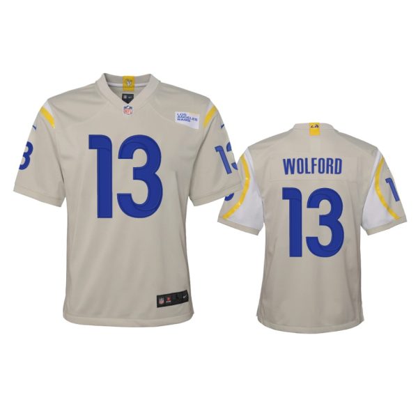 Superb Los Angeles Rams #13 John Wolford Youth Game NFL Jersey Bone Sports enthusiasts Seize the opportunity Order your Rams merchandise