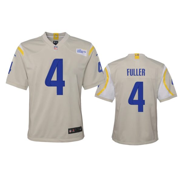 Amazing Los Angeles Rams #4 Jordan Fuller Youth Game NFL Jersey Bone Hurry Exclusive offer Place your order for Rams gear immediately