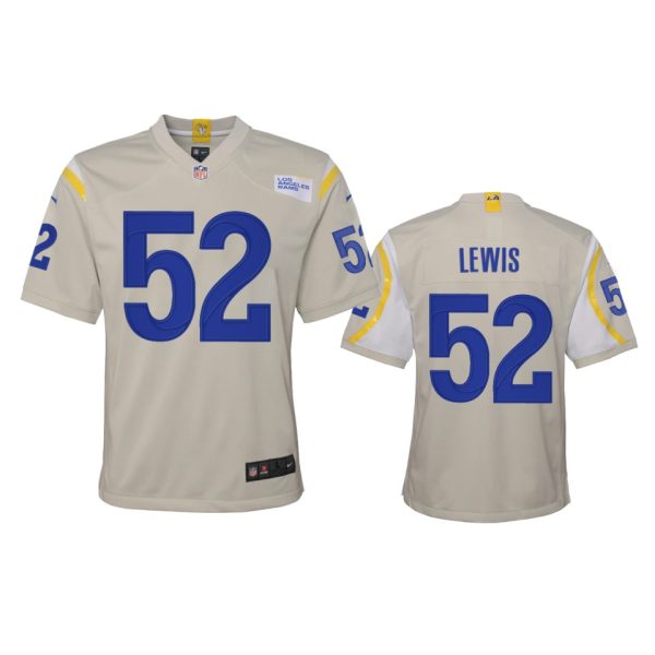 Outstanding Los Angeles Rams #52 Terrell Lewis Youth Game NFL Jersey Bone Be among the first to own Order your Rams stuff right away