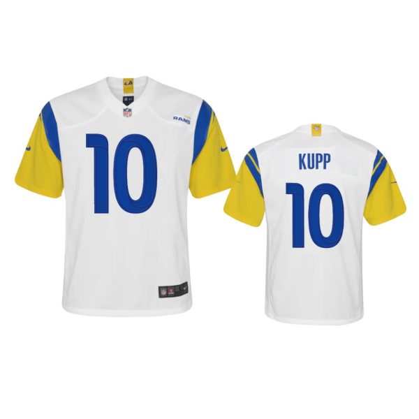 Amazing Los Angeles Rams #10 Cooper Kupp Youth Alternate Game NFL Jersey White Limited stock Order now to show your love for the Rams