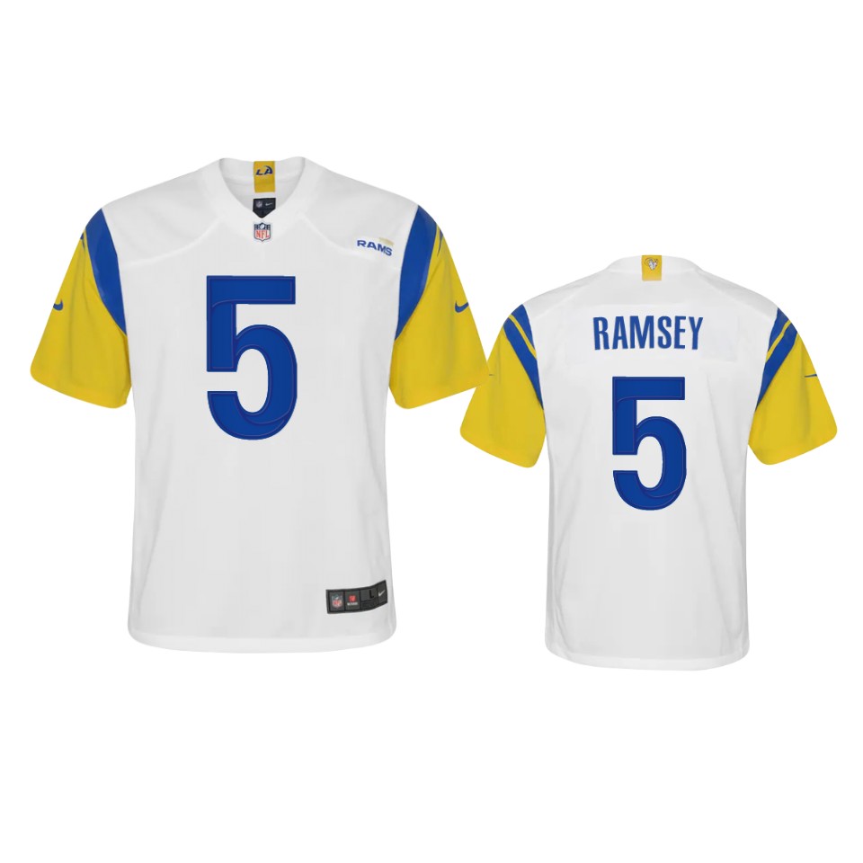 Exceptional Los Angeles Rams #5 Jalen Ramsey Youth Alternate Game NFL Jersey White Be among the first to own Order your Rams stuff right away