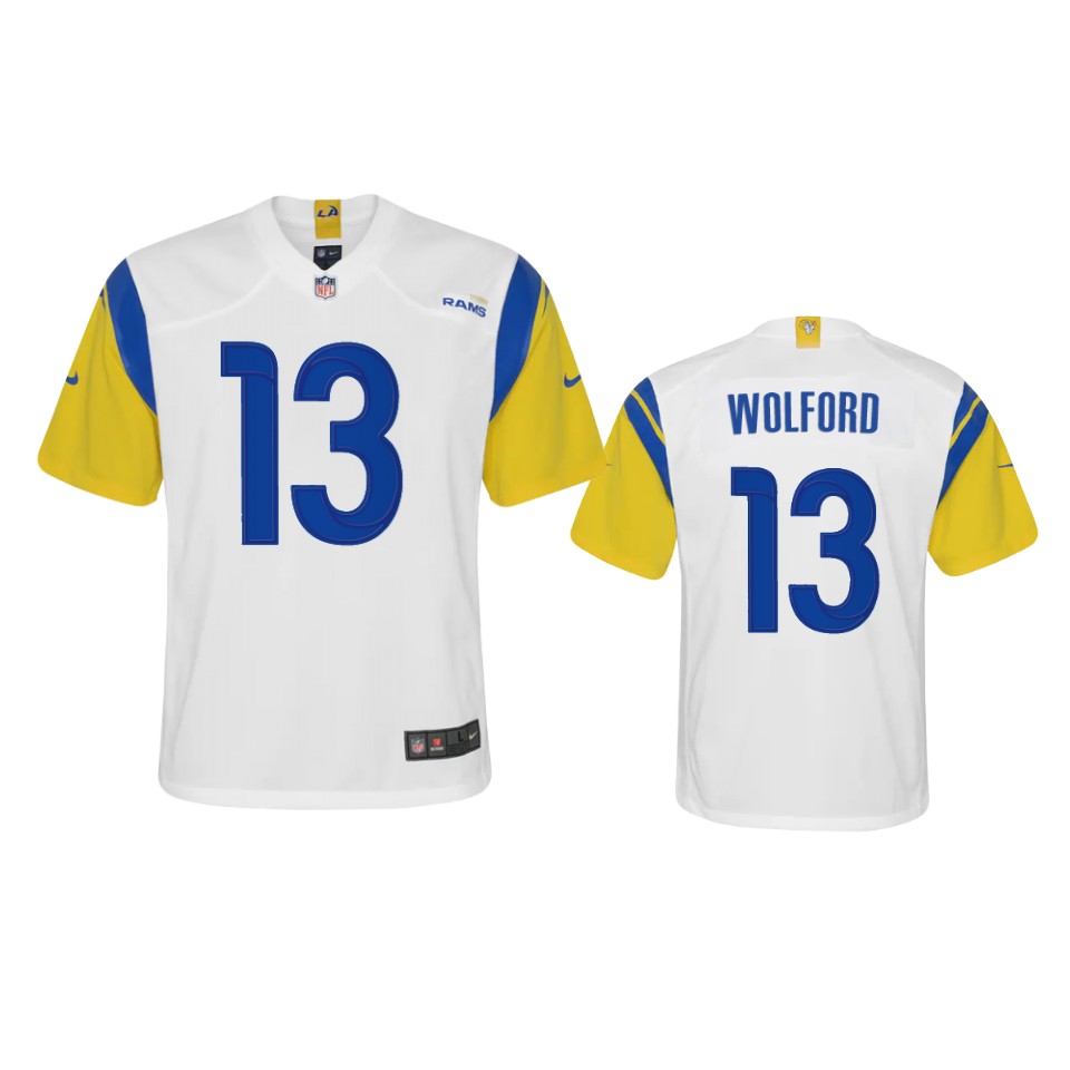 Outstanding Los Angeles Rams #13 John Wolford Youth Alternate Game NFL Jersey White Sports enthusiasts Seize the opportunity Order your Rams merchandise