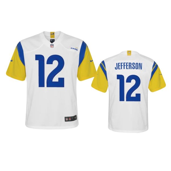 Gorgeous Los Angeles Rams #12 Van Jefferson Youth Alternate Game NFL Jersey White Sports enthusiasts Seize the opportunity Order your Rams merchandise