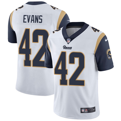Delightful Rams #42 Ethan Evans White Youth Stitched NFL Vapor Untouchable Limited Jersey Limited stock Order now to show your love for the Rams